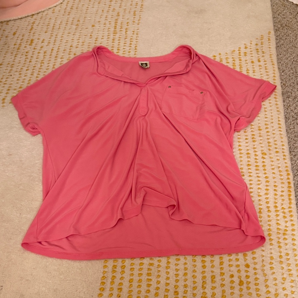 Anne Klein Coral Short Sleeve Top